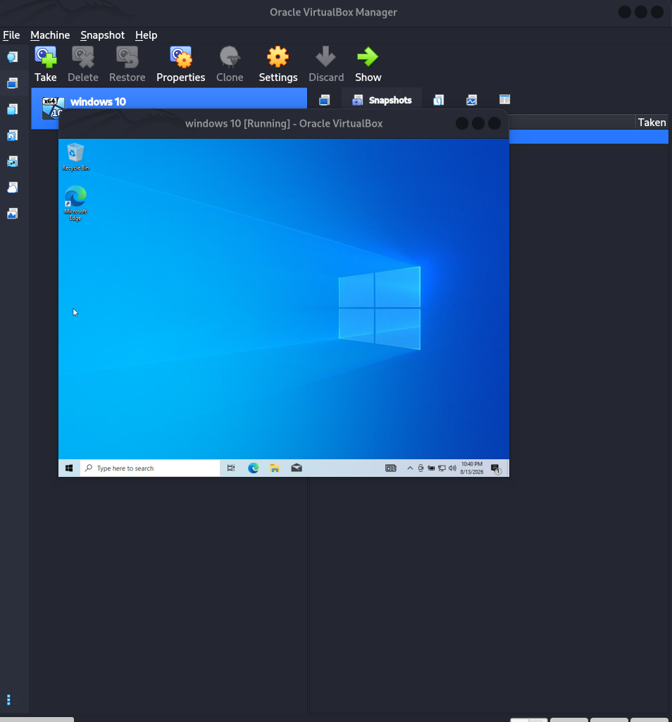 VirtualBox network settings and VM boot